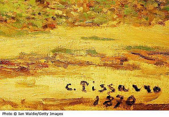 Podpis slavne impresionistične umetnice Camille Pissarro