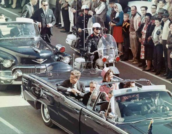 Kennedys jaha v Dallas Motorcade