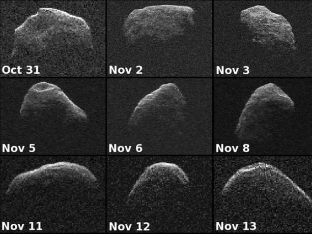 asteroid Apophis, viden na radarskih slikah.