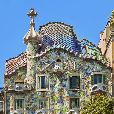 Barvita Casa Batlló Antoni Gaudí v Barceloni, Španija