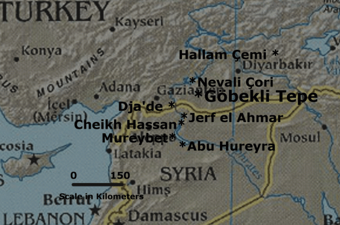 Gobekli Tepe in druga neolitska neolitska mesta pred turnejo