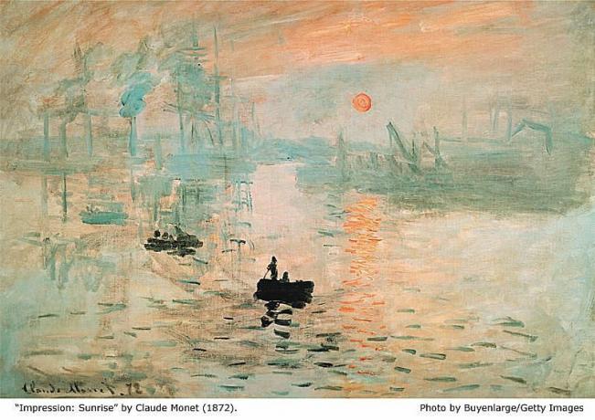 Sončni vzhod - Monet (1872)