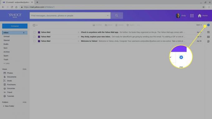 Nastavitev orodja v Yahoo Mail