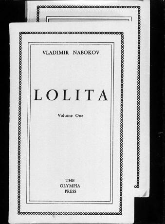 Naslovnica francoske izdaje Lolita prepovedana