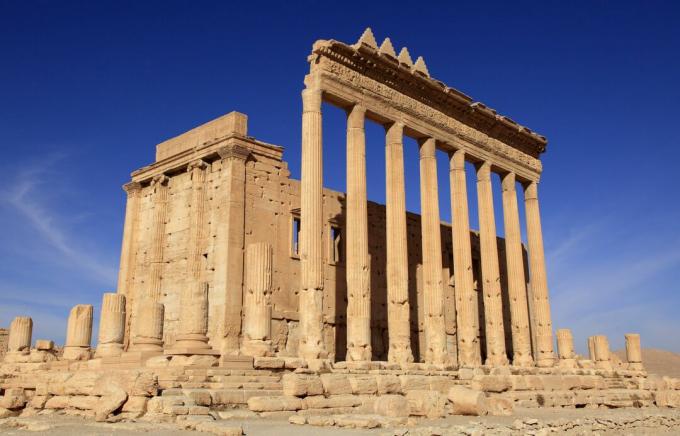 Tempelj Baal (tempelj Bel) v starodavnem rimskem mestu Palmyra v siriji