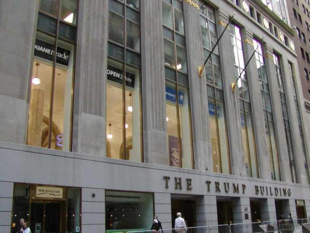 Trumpova stavba na nivoju ulice, 40 Wall Street.