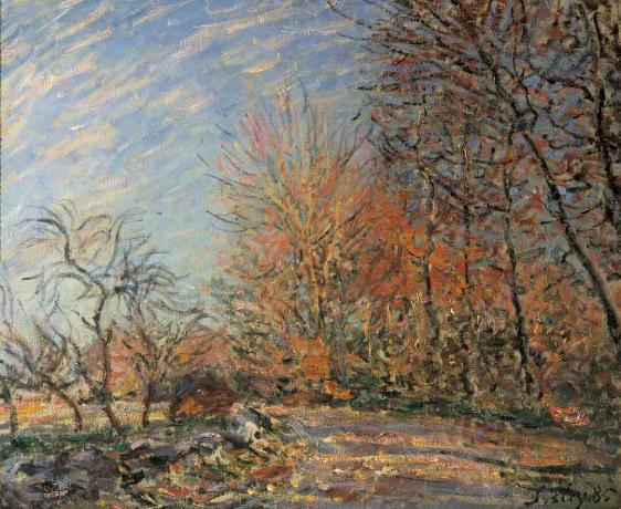 Albert sisley pogled na fontainebleau les