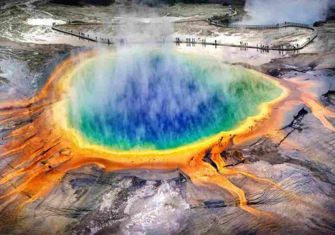 Grand Prismatic Spring, Midway Gejzir, Yellowstone
