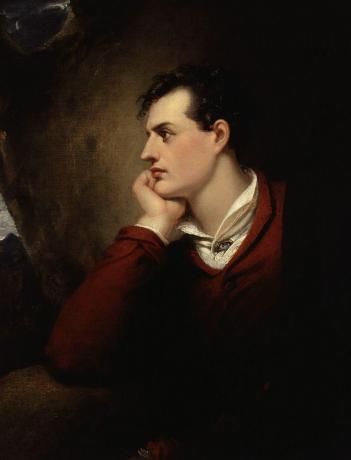 Lord Byron, kot ga je naslikal Richard Westall