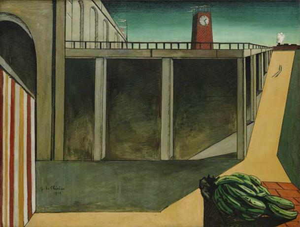 giorgio de chirico montparnasse melanholija odhoda