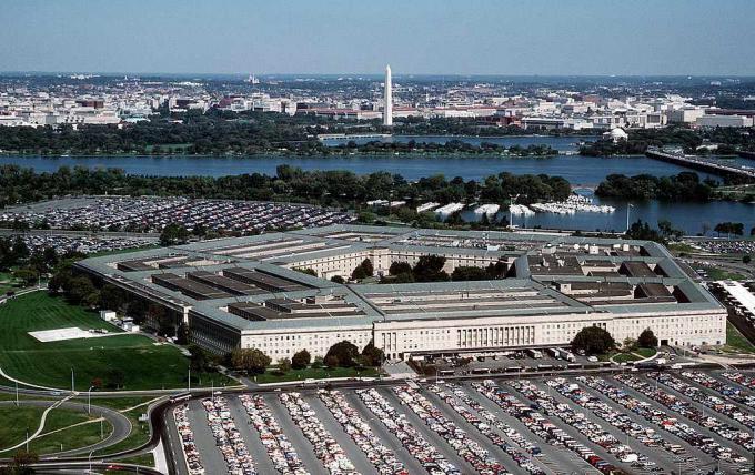 Pogled iz zraka na Pentagon, sedež ameriškega ministrstva za obrambo.