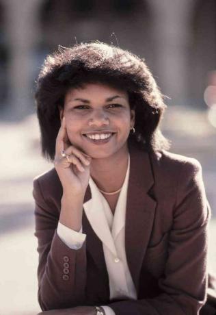 Profesorica Condoleezza Rice z univerze Stanford je novembra 1985 pozirala za portret