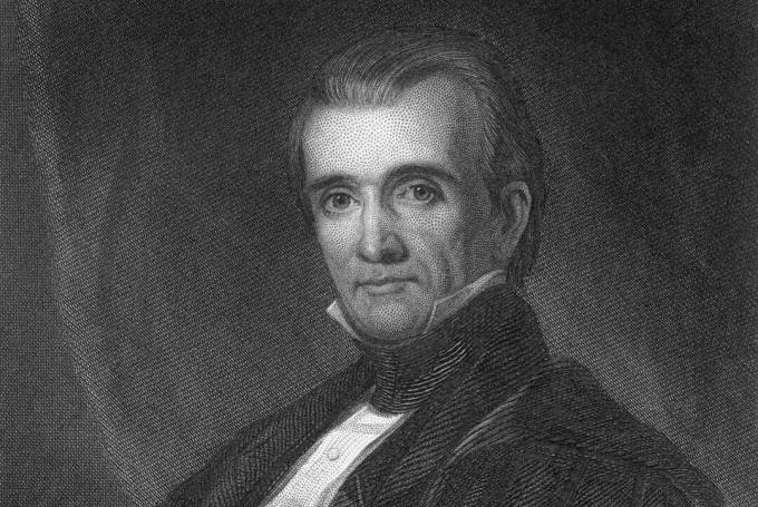 Graviran portret Jamesa K. Polk