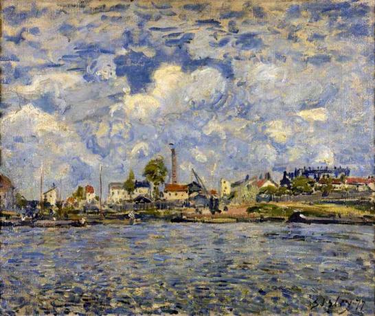 albert sisley seine v točki du jour