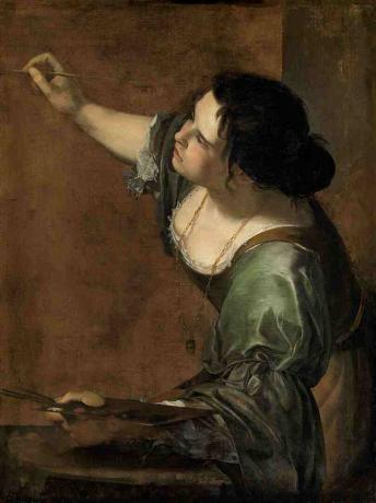 Avtoportret kot alegorija slikarstva (La Pittura), Artemisia Gentileschi.