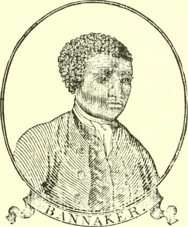 lesorezni portret Benjamina Bannekerja z naslova almanaha