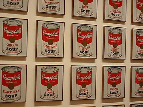 Andy Warhol's Soup Tin Paintings