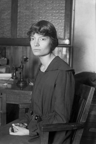 Dorothy Day (1897–1980), ameriška novinarka in reformatorka leta 1916