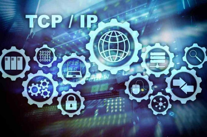 Grafika izrazov za računalniško mreženje TCP / IP