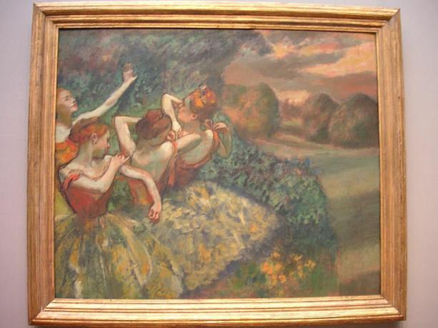 "Štirje plesalci" - Edgar Degas